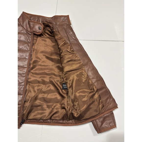 Wilsons Leather Men's Quilted Leather Puffer Jacket Insulated Coat S $600 MSRP - Picture 12 of 14